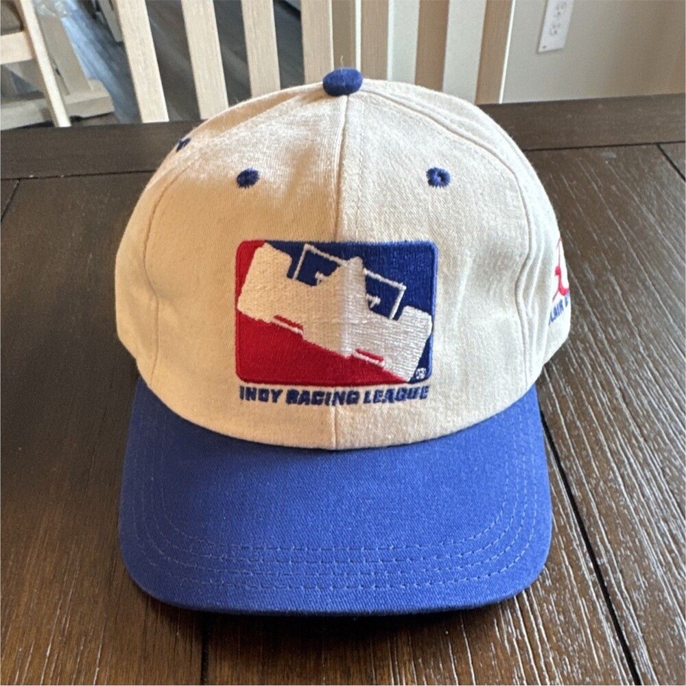 St. Clair Apparel Indy Racing League IRL Cap Hat Racing-Indy White Blue